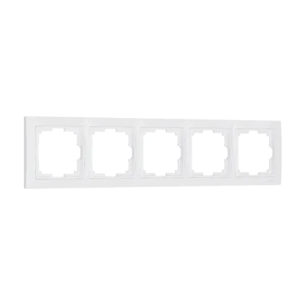 Рамка Werkel W0052001/ Рамка на 5 постов Snabb basic (белый)