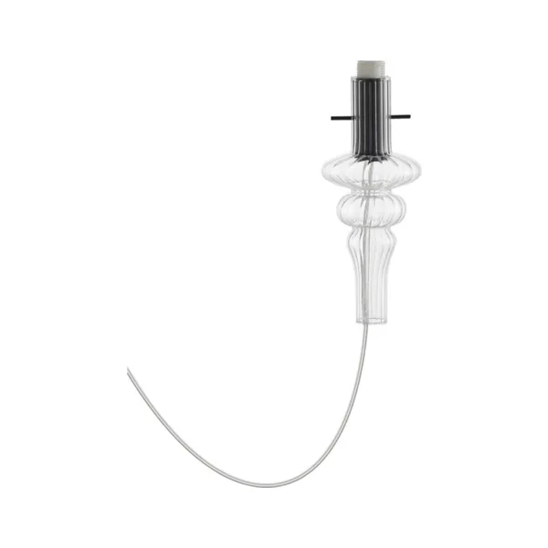 Патрон Cascata Glass DL20751 Clear Brushed black