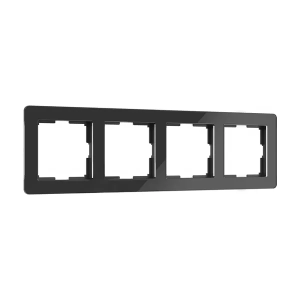 Рамка Werkel W0042708/ Рамка на 4 поста Acrylic (черный)