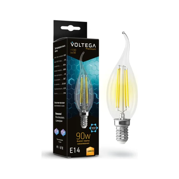 Лампочка светодиодная Candle wind 9W Graphene 7220
