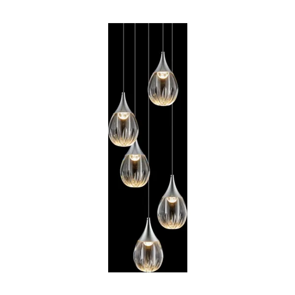 Подвесной светильник Stilla MD24001004-5A chrome/clear