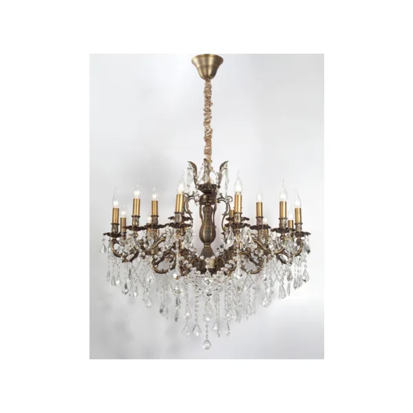 Подвесная хрустальная люстра Lucia Tucci BARLETTA BARLETTA 122.12.6 antique