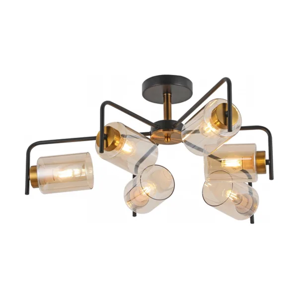 Потолочная люстра ILLUMICO IL8248-6COU-79 BK GD