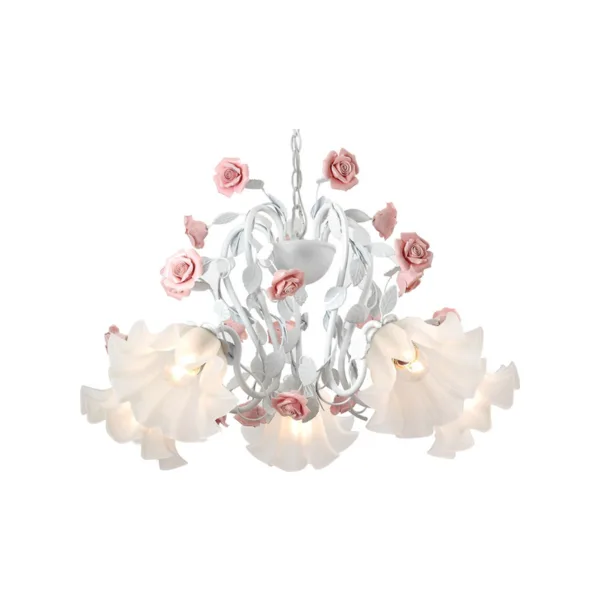 Люстра подвесная с цветочками Lucia Tucci FIORI Fiori di rose 111.5
