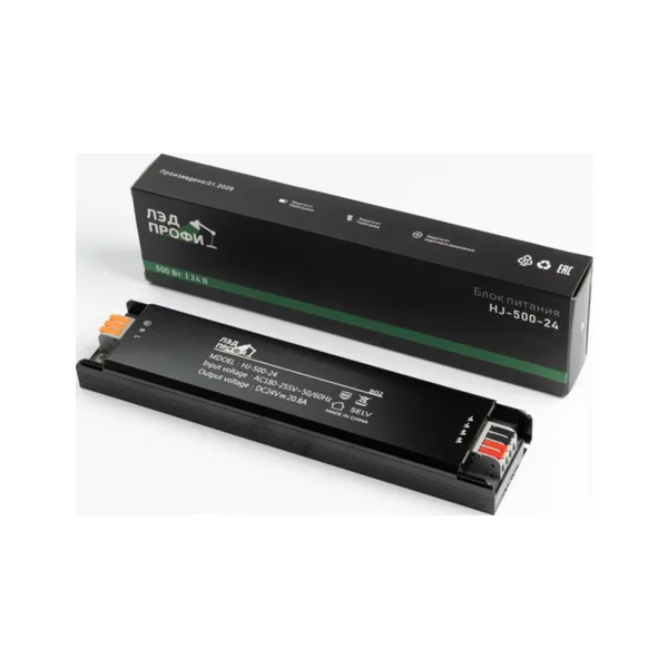 Блок питания HJ-B-24V500W 240×55×25 мм HJ-500-24