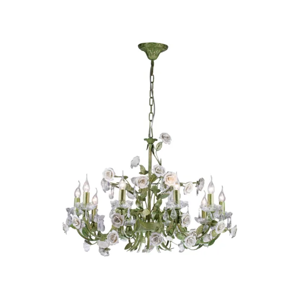 Люстра подвесная с цветочками Lucia Tucci FIORI Fiori di rose 1770.10