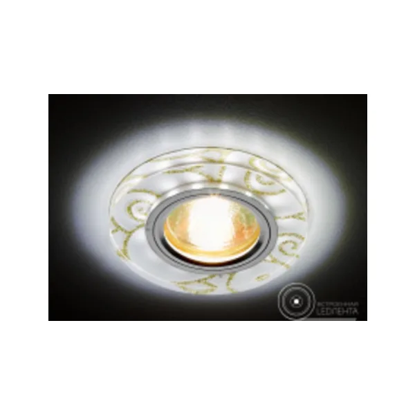 Встраиваемый светильник с узорами Led S231 WH/G Ambrella
