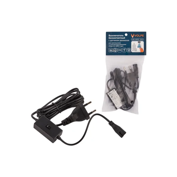 Выключатель с датчиком движения USN-Q851 150W/2P/2M BLACK