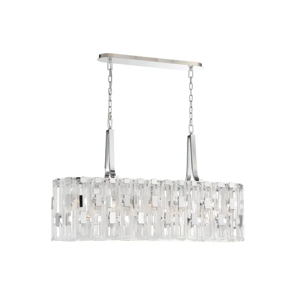 Подвесная хрустальная люстра Lucia Tucci Virginia Virginia 1371.9 chrome