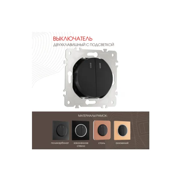 Выключатель Arte Milano Am-202 202.31-2.black