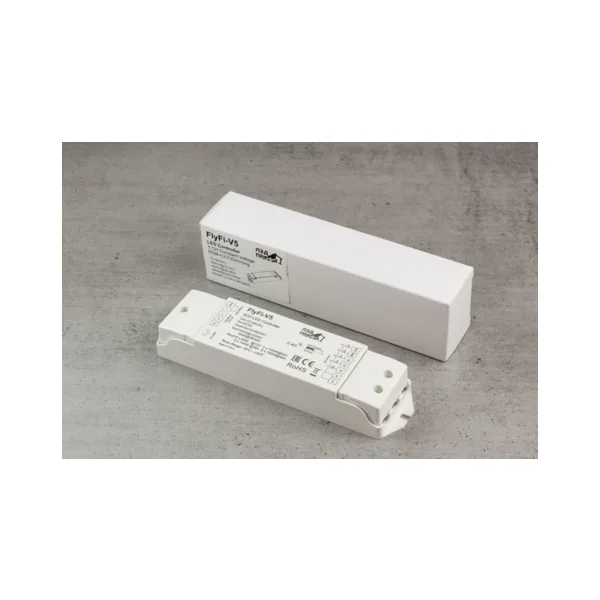 Fly-Fi Диммер/Контроллер V5 - 5CH*5A 12-48В DC, Push-DIM, CV, пластик, гарантия 5 лет FF-D-V5