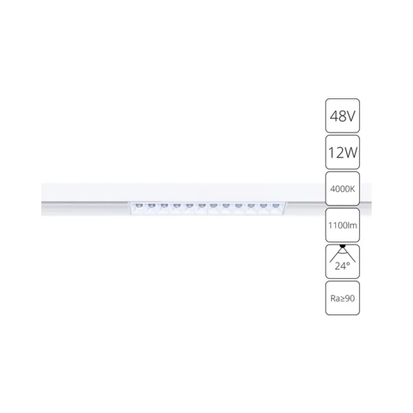 Трековый светильник Arte Lamp Linea A4664PL-1WH
