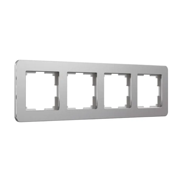 Рамка Werkel Platinum алюминий W0042606/ Рамка на 4 поста Platinum (алюминий)