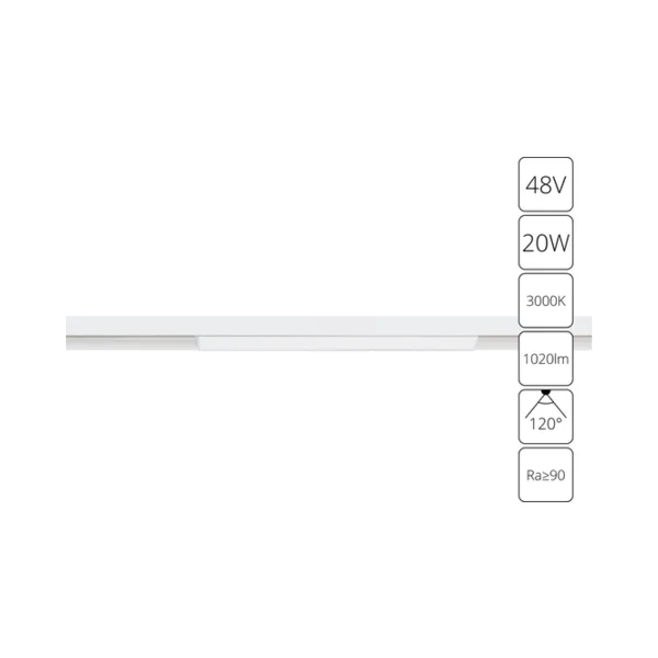 Трековый светильник Arte Lamp Linea A4673PL-1WH