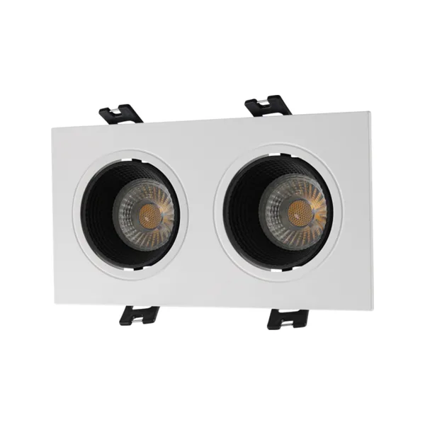 Точечный встраиваемый светильник Denkirs DK3072-WH+BK