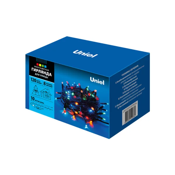 Гирлянда Uniel ULD-S1000 (UL-00005263), 10 м, IP67, разноцветный