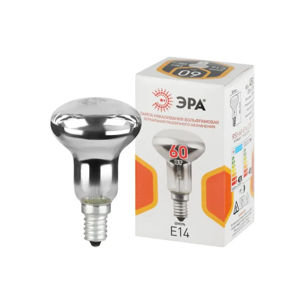 Лампочка накаливания ЭРА R50-60-E14-230
