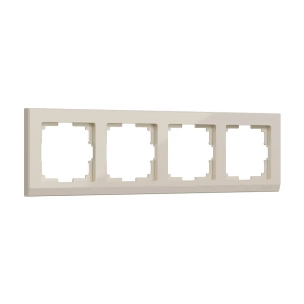 Рамка Werkel W0041803/ Рамка на 4 поста Stark (слоновая кость)