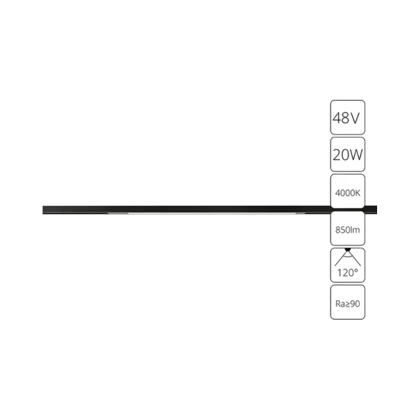 Трековый светильник Arte Lamp Optima A7264PL-1BK