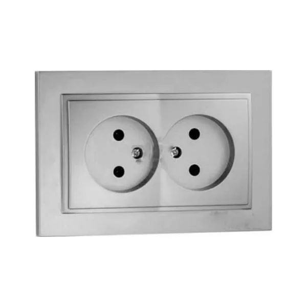 Розетка двойная Mono Electric Despina 102-212105-121