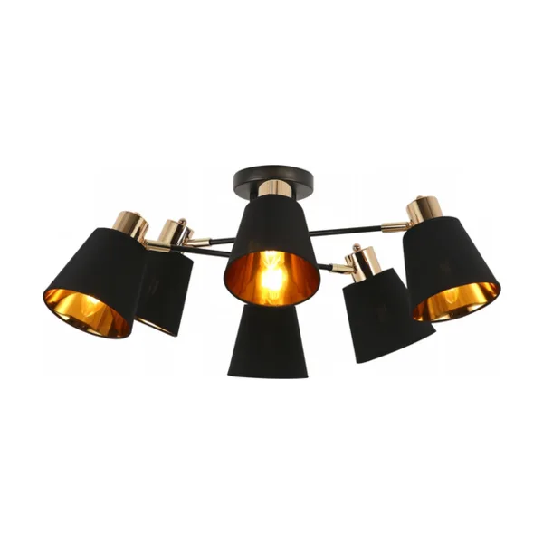 Потолочная люстра ILLUMICO IL6116-6COU-79 BK GD Abelie