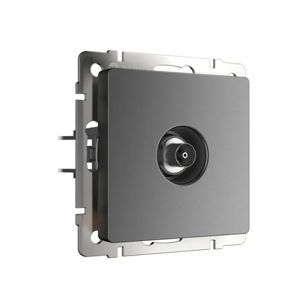 Розетка Werkel W1183064/ ТВ-розетка оконечная (графит матовый)