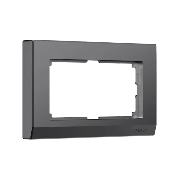 Рамка Werkel W0081864/ Рамка для двойной розетки Stark (графит матовый)