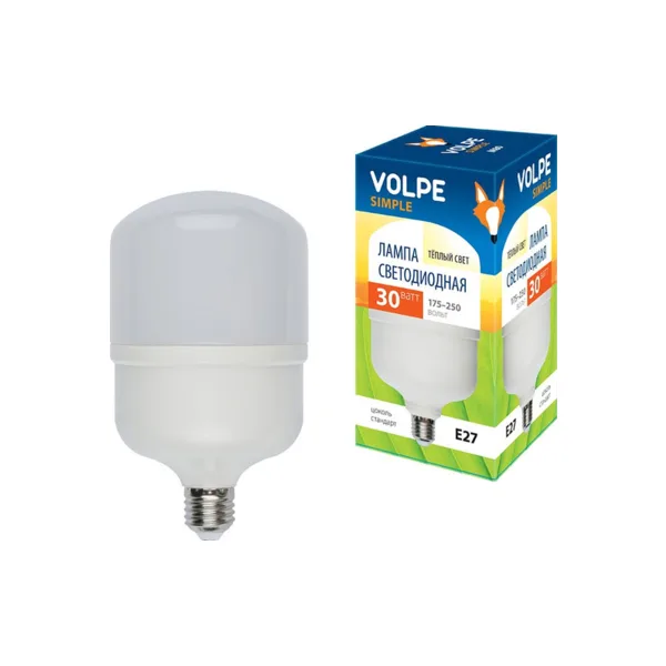 Лампа светодиодная Uniel LED-M80 E27 30Вт 3000K 10810