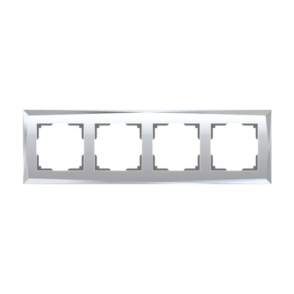 Рамка Werkel W0041220/ Рамка на 4 поста Diamant (зеркальный)