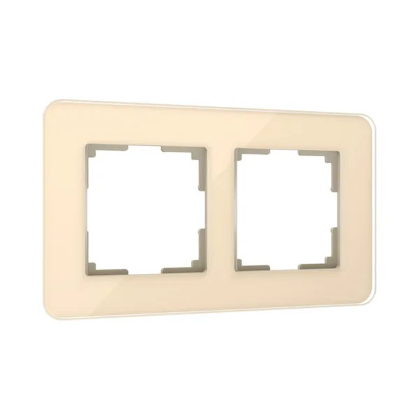Рамка Werkel Elite айвори W0022443/ Рамка на 2 поста Elite (айвори, стекло)