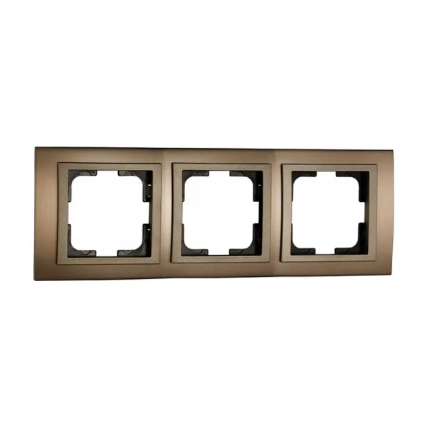 Рамка на 3 поста Mono Electric Style Aluminium 107-810000-162
