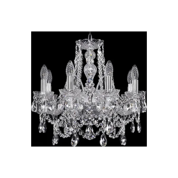 Подвесная люстра Bohemia Ivele Crystal 1411 1411/8/160/Ni
