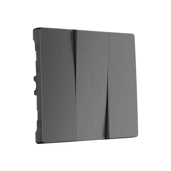 Werkel W1139004/ Набор клавиш для выключателя трехклавишного (графит рифленый)