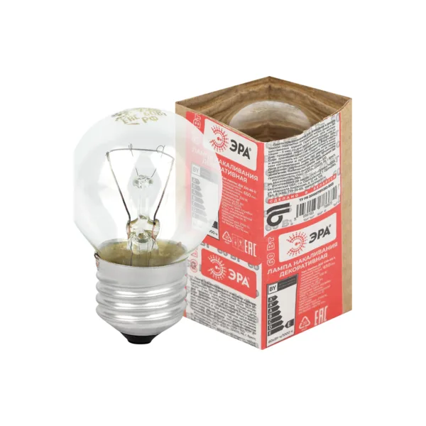 Лампочка накаливания ЭРА P45 ДШ230-60-1
