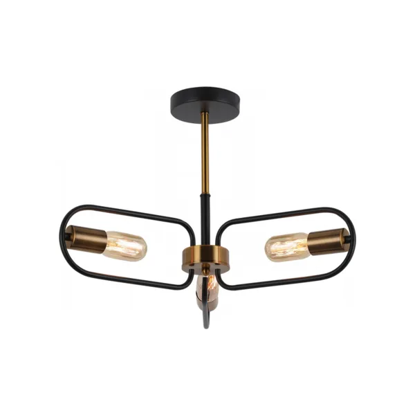 Потолочная люстра ILLUMICO IL8253-3COU-79 BK GD