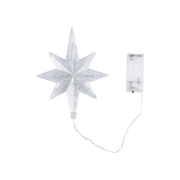 Световая фигура Uniel ULD-H1525-009/STB/2AA WARM WHITE STAR-5, IP20, тёплый белый