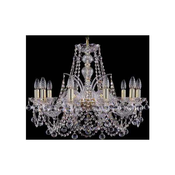 Подвесная люстра Bohemia Ivele Crystal 1411 1411/10/240/G/Balls