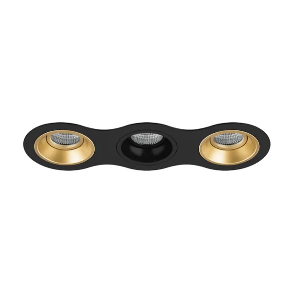 Комплект из светильников и рамки Lightstar Domino D637030703