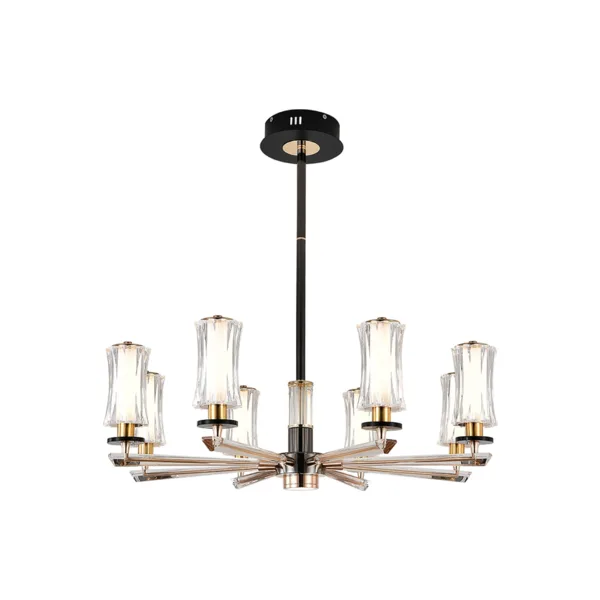 Люстра на штанге Indigo Grandioso V000186L 13038/8R Black