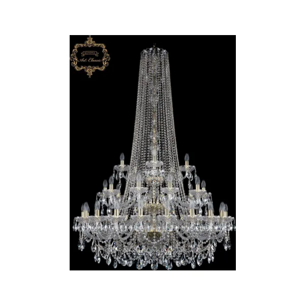 Подвесная хрустальная люстра Art Classic 11.25 11.25.20+10+5.400.3d.h-168.Gd.Sp
