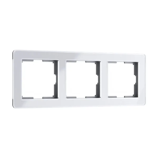 Рамка Werkel Acrylic белый W0032701/ Рамка на 3 поста Acrylic (белый)