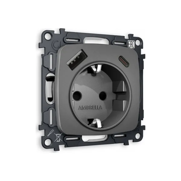 Розетка Ambrella Volt OMEGA MO660010