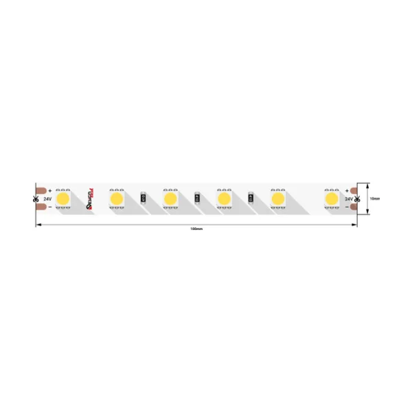 Светодиодная лента DesignLed LUX 5050, 60 шт/м, 14.4 Вт/м, 24 В, IP33, 5 м DSG560-24-W-33