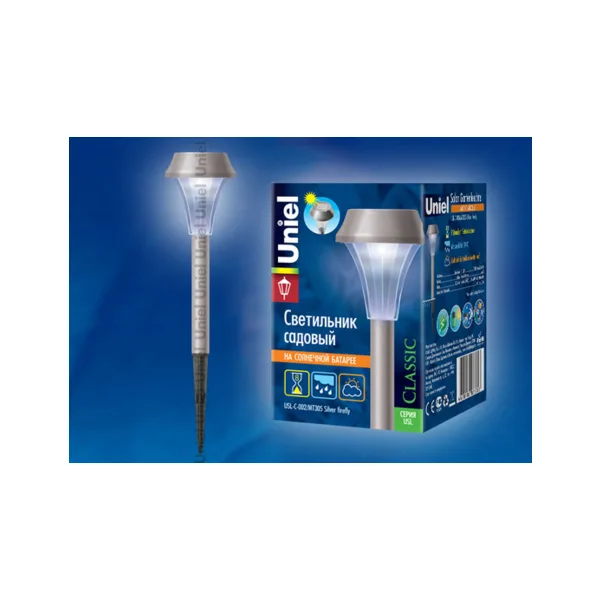 Садовый светильник Uniel USL-C-002/MT305 Silver firefly 05239