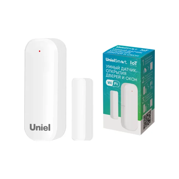 Датчик открытия дверей и окон умный Wi-Fi Uniel USN-A510 OS/WF WHITE