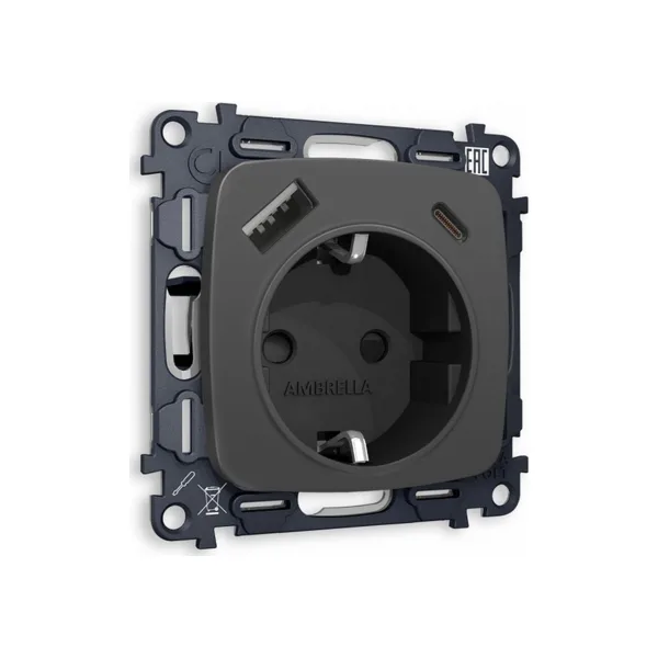 Розетка Ambrella Volt OMEGA MO910010