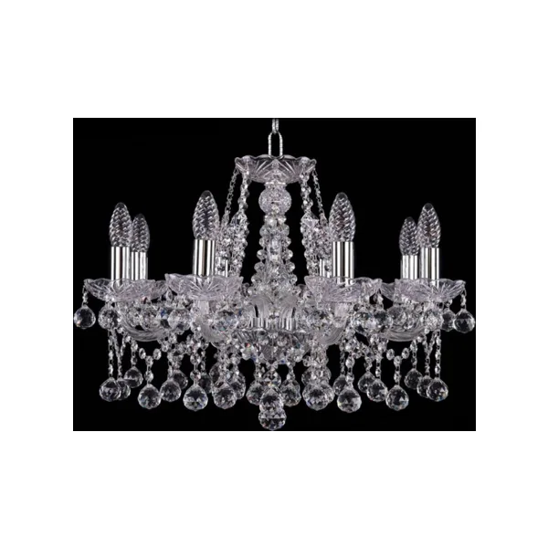Подвесная люстра Bohemia Ivele Crystal 1413 1413/8/200/Ni/Balls