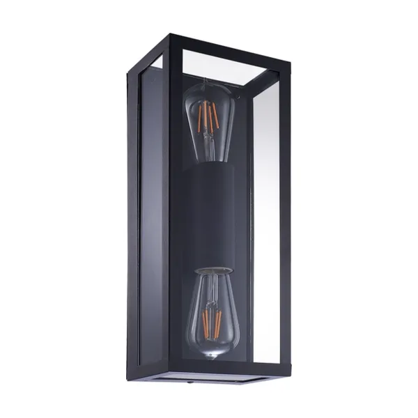 Уличный настенный светильник Arte Lamp Belfast A4569AL-2BK
