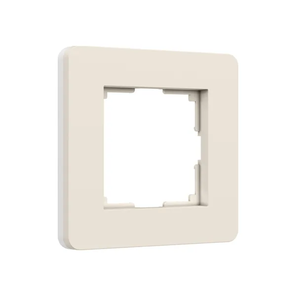 Рамка Werkel Split айвори/белый, soft-touch W0013066/ Рамка на 1 пост Split (айвори/белый, soft-touch)