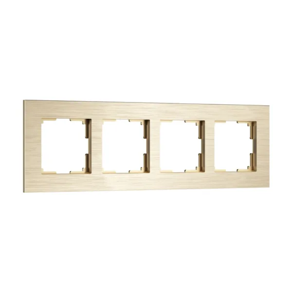 Рамка Werkel W0043511/ Рамка на 4 поста AluMax (шампань)